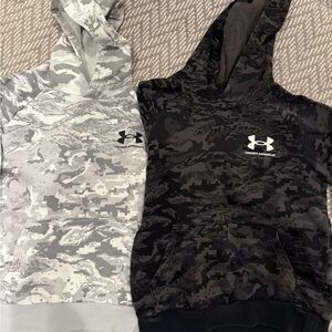 Under Armour Gray and White Hoodie